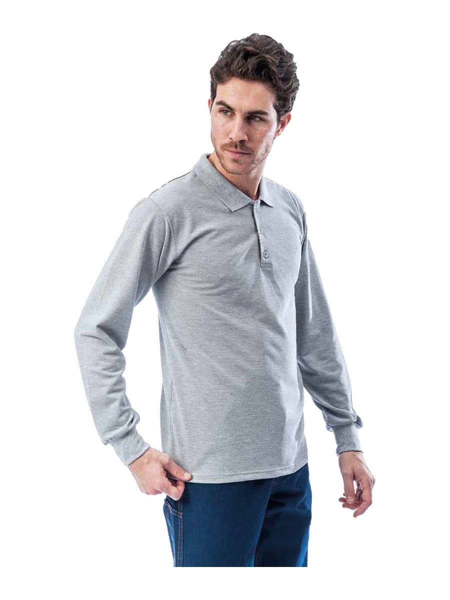 Uzun Kollu Polo Yaka T-Shirt | Bashra Tekstil