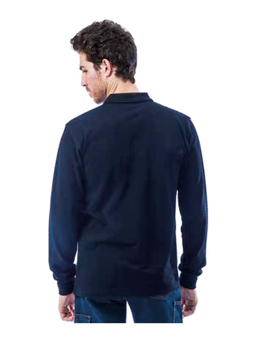 Uzun Kollu Polo Yaka T-Shirt — görünüm 3 | Bashra Tekstil